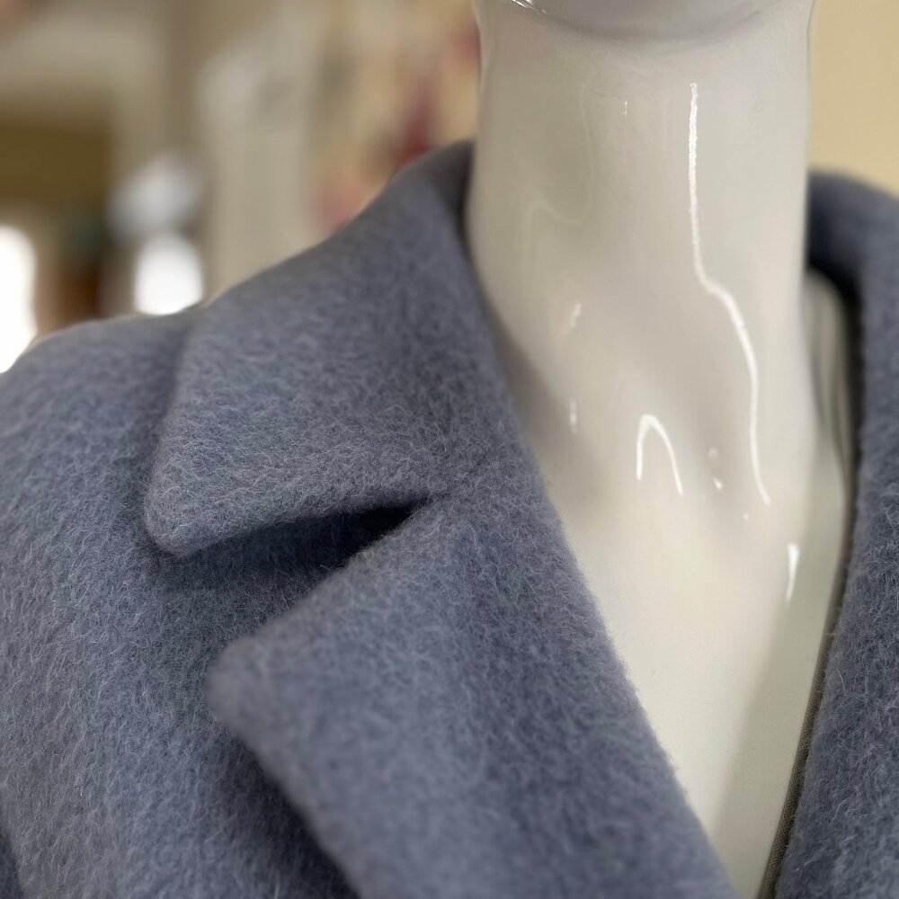 MaxMara Weekend Cocoon Shape Coat - Periwinkle - Size 6 (xs to med) - Authentic